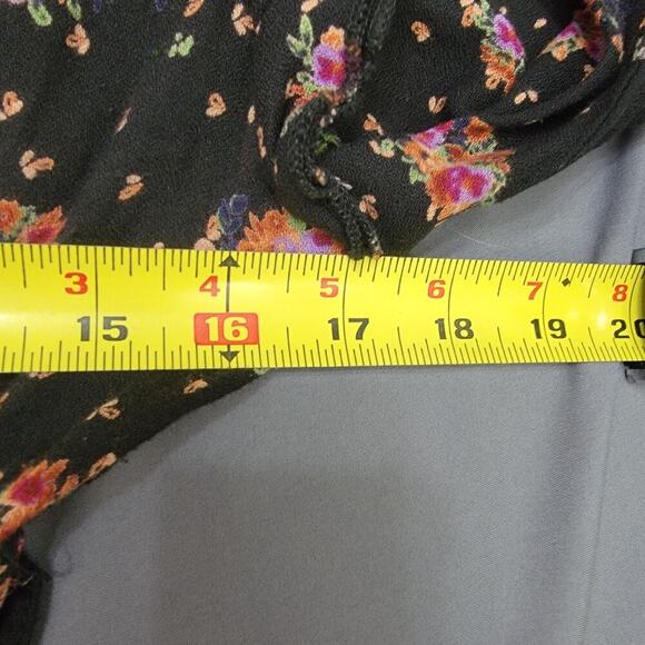 Angie Maxi Dress L Floral Ruffle Tiered Romantic Cottagecore Rayon - Picture 7 of 10